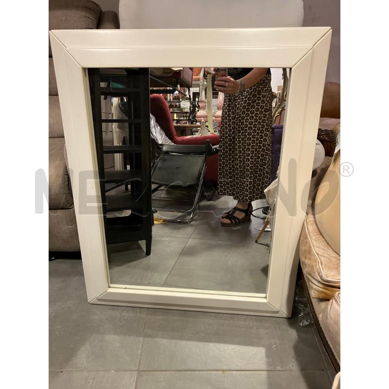 SPECCHIO CORNICE BIANCA  | Mercatino dell'Usato Roma eur 1