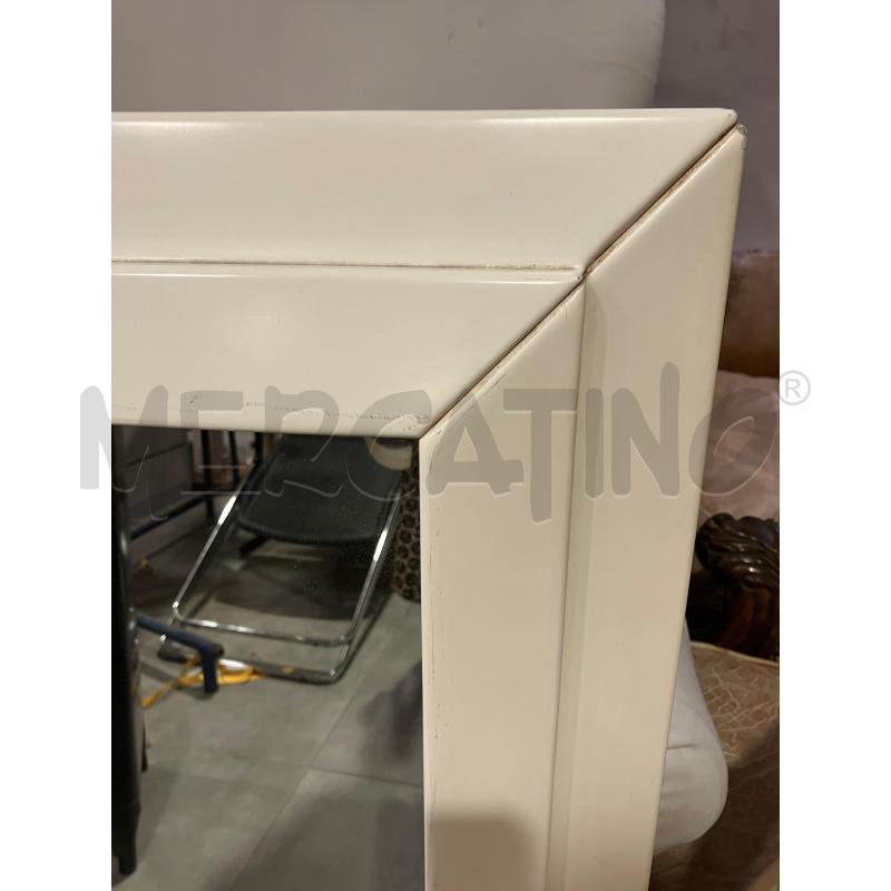 SPECCHIO CORNICE BIANCA  | Mercatino dell'Usato Roma eur 2