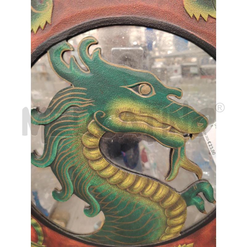 SPECCHIO DRAGONE VERDE  | Mercatino dell'Usato Roma eur 2