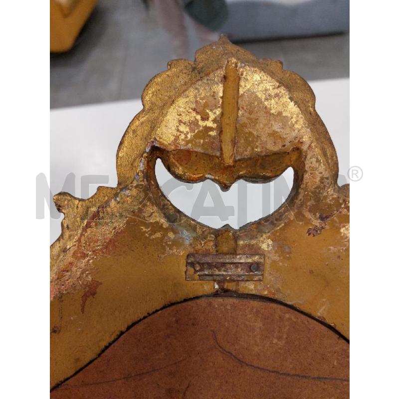 SPECCHIO LEGNO VECCHIO C/APPLIQUE | Mercatino dell'Usato Roma eur 3