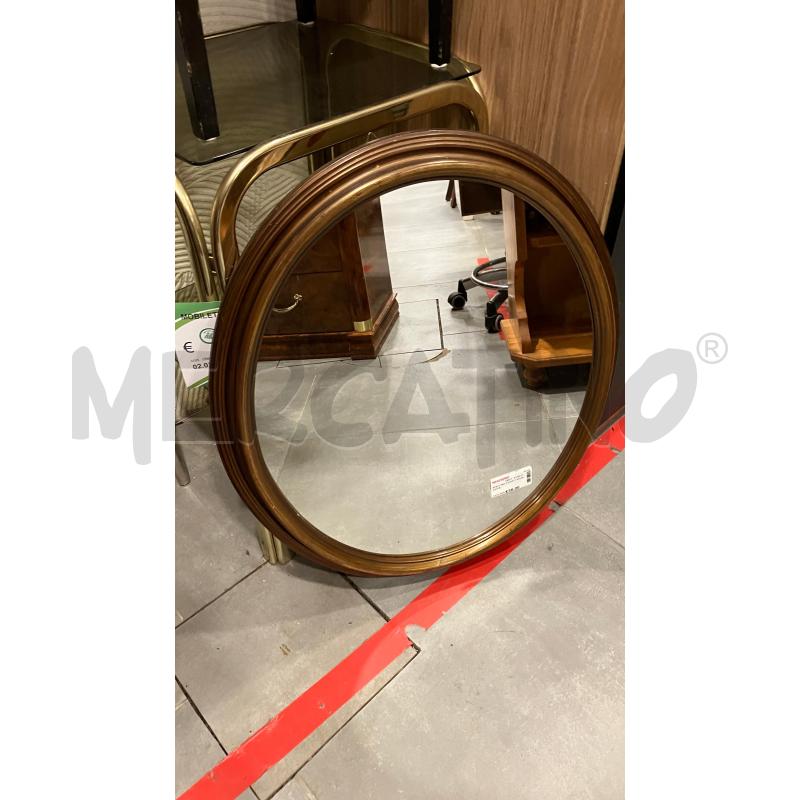 SPECCHIO OVALE C/LEGNO DOR | Mercatino dell'Usato Roma eur 1