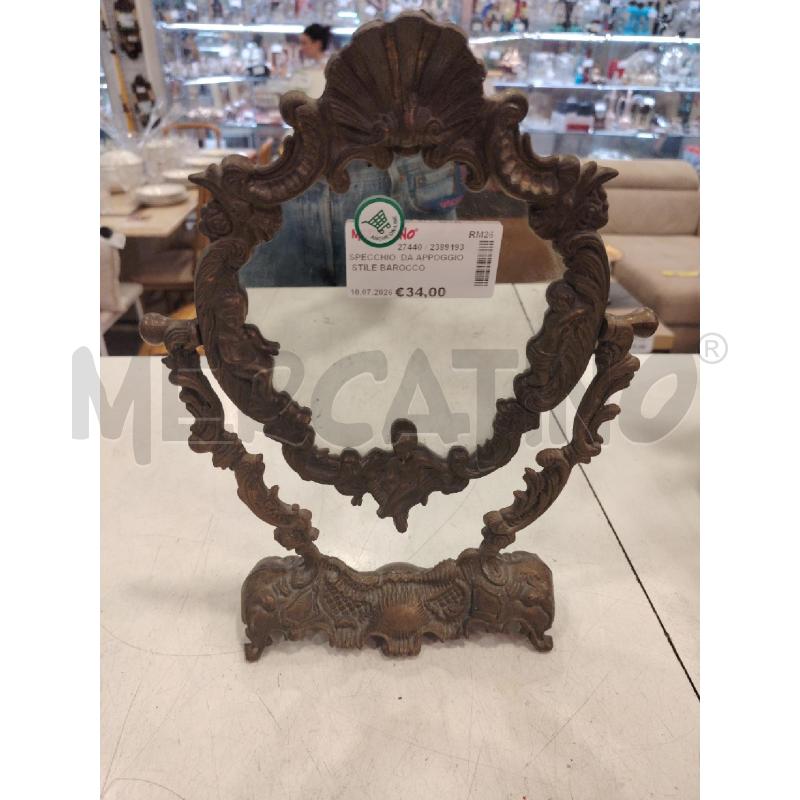 SPECCHIO  DA APPOGGIO STILE BAROCCO  DA RIV  | Mercatino dell'Usato Roma eur 1