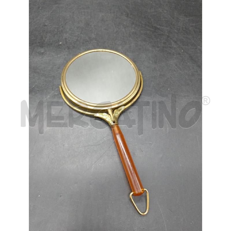 SPECCHIO  MANICO AMBRATO | Mercatino dell'Usato Roma eur 1