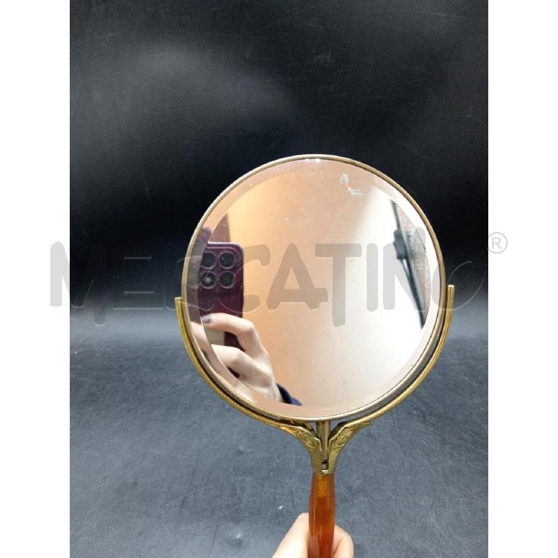 SPECCHIO  MANICO AMBRATO | Mercatino dell'Usato Roma eur 4