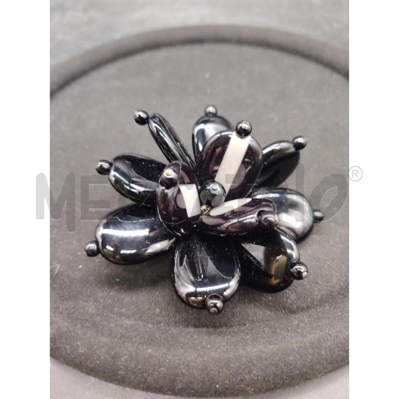 SPILLA EMPORIO ARMANI FIORE NERO  | Mercatino dell'Usato Roma eur 1