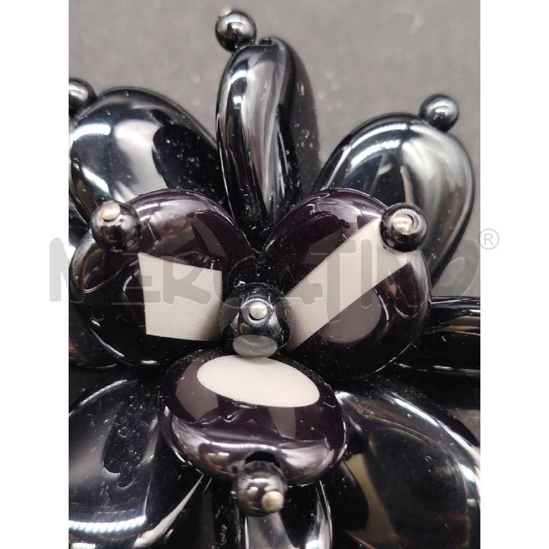 SPILLA EMPORIO ARMANI FIORE NERO  | Mercatino dell'Usato Roma eur 2