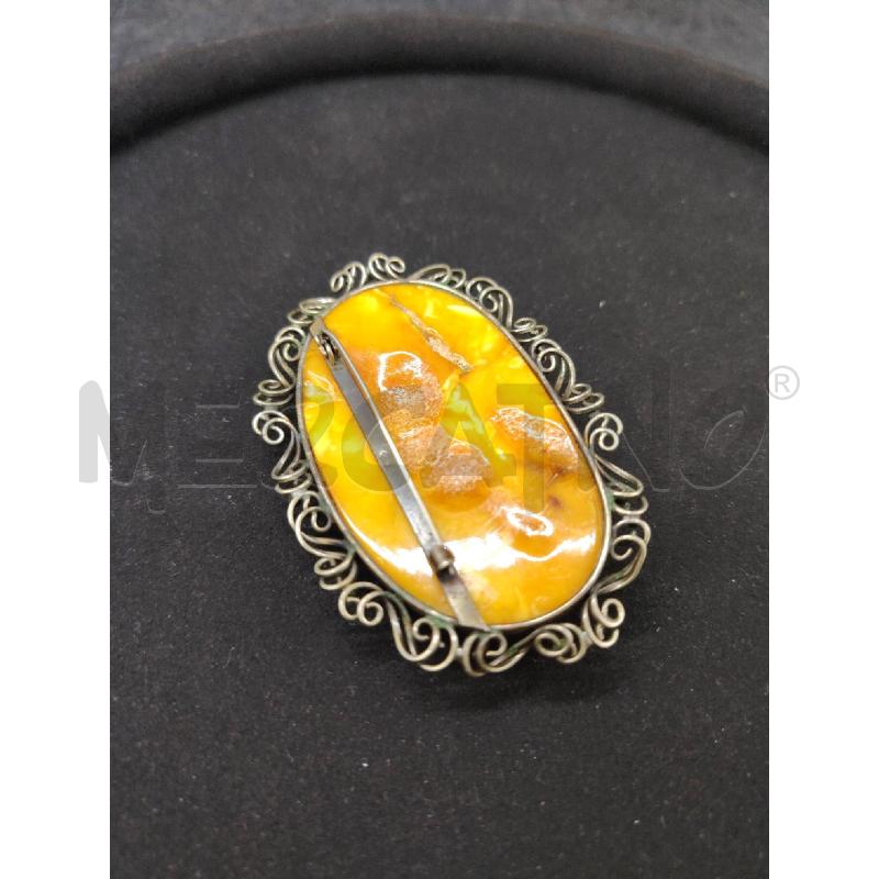 SPILLA FUSION OVALE PIETRA ARA | Mercatino dell'Usato Roma eur 2