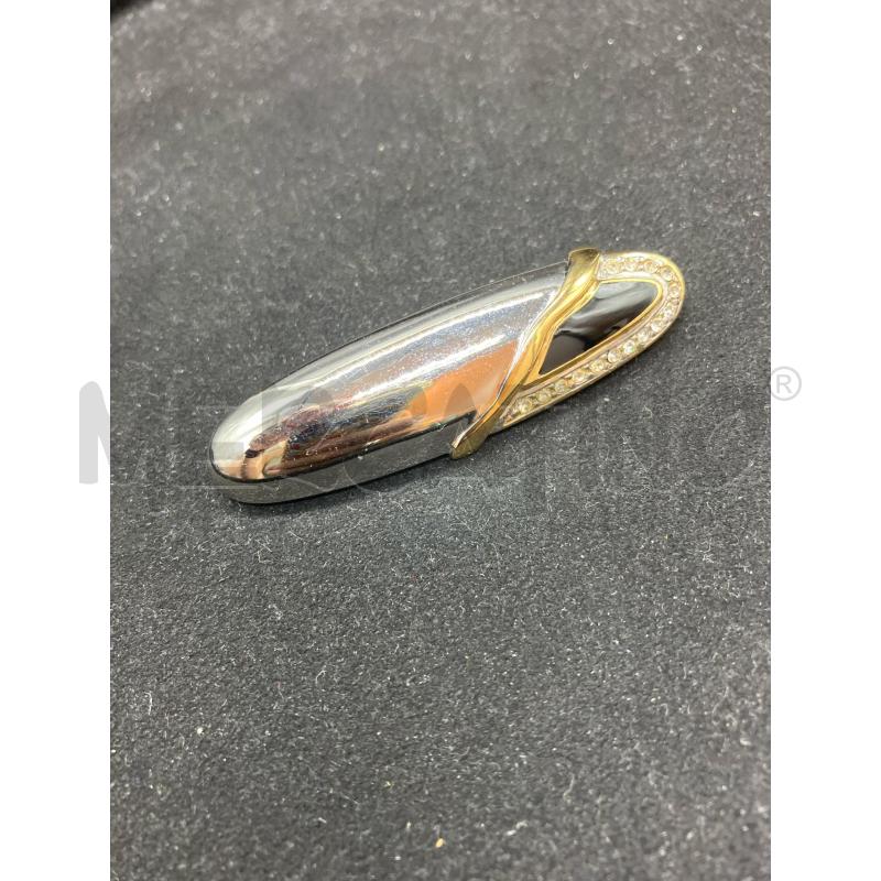 SPILLA OVALE MET STRASS NE | Mercatino dell'Usato Roma eur 1