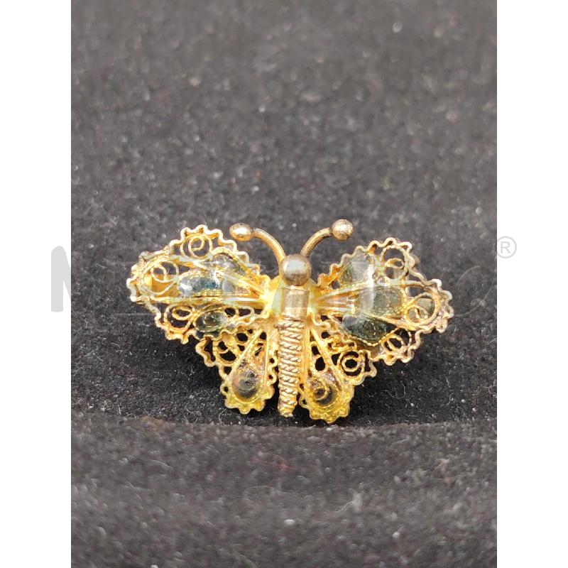SPILLETTA FUSION FARFALLA FILIGRANA SMALTO VER | Mercatino dell'Usato Roma eur 1