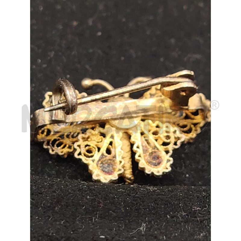 SPILLETTA FUSION FARFALLA FILIGRANA SMALTO VER | Mercatino dell'Usato Roma eur 2