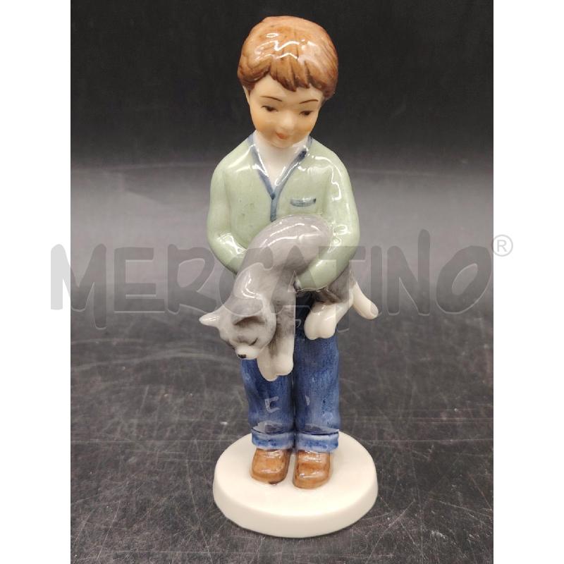 STATUA BIMBO COPENAGHEN C/GATTO | Mercatino dell'Usato Roma eur 1