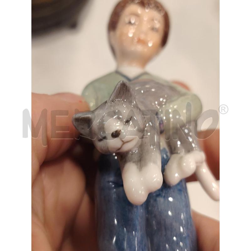 STATUA BIMBO COPENAGHEN C/GATTO | Mercatino dell'Usato Roma eur 4