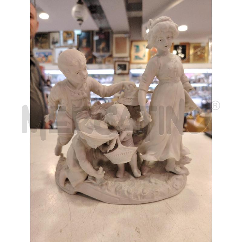 STATUA FANCIULLI BISCUIT DA RIV  | Mercatino dell'Usato Roma eur 1