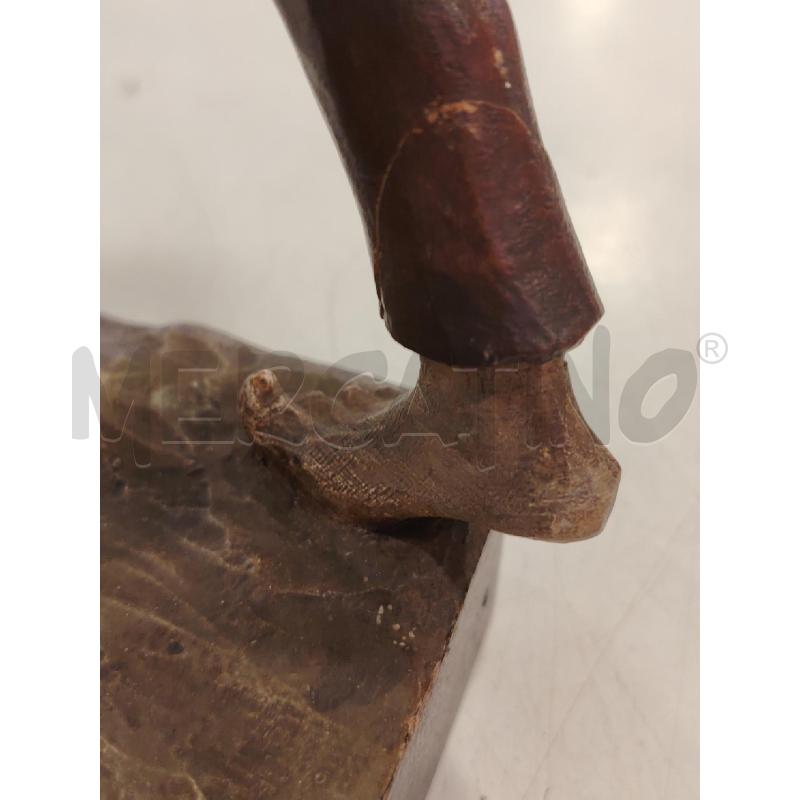 STATUA LEGNO CONTADINO | Mercatino dell'Usato Roma eur 3