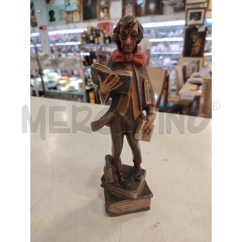 STATUA LEGNO PROFESSORE | Mercatino dell'Usato Roma eur 1