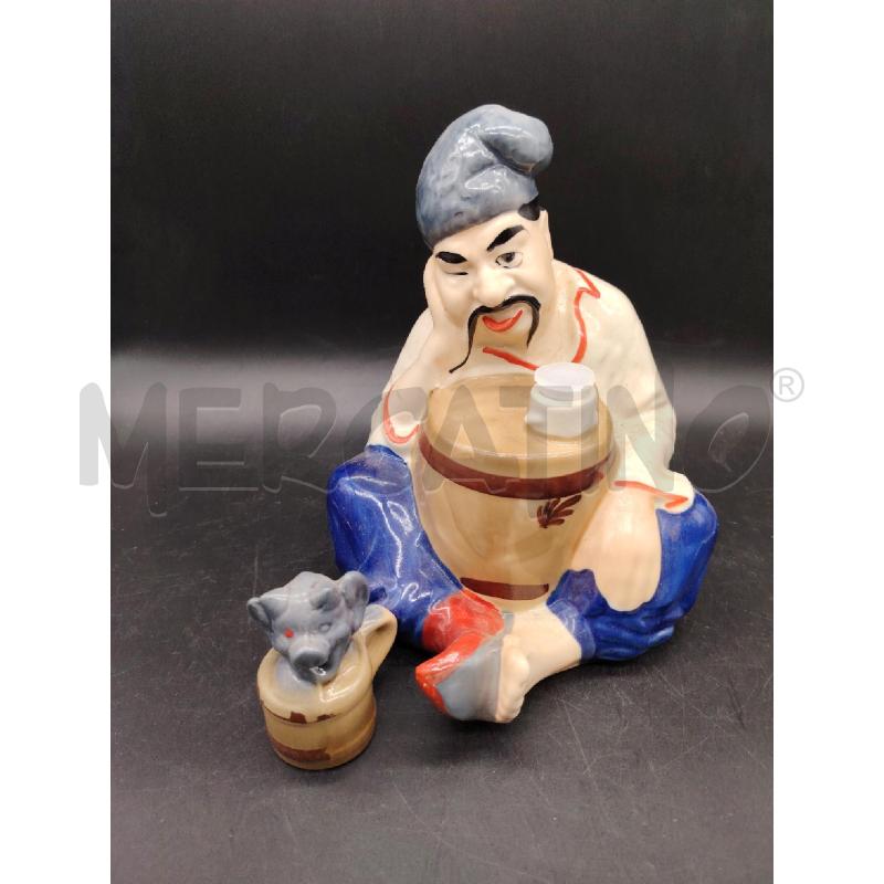STATUINA COSACCO CON BARILE  | Mercatino dell'Usato Roma eur 2