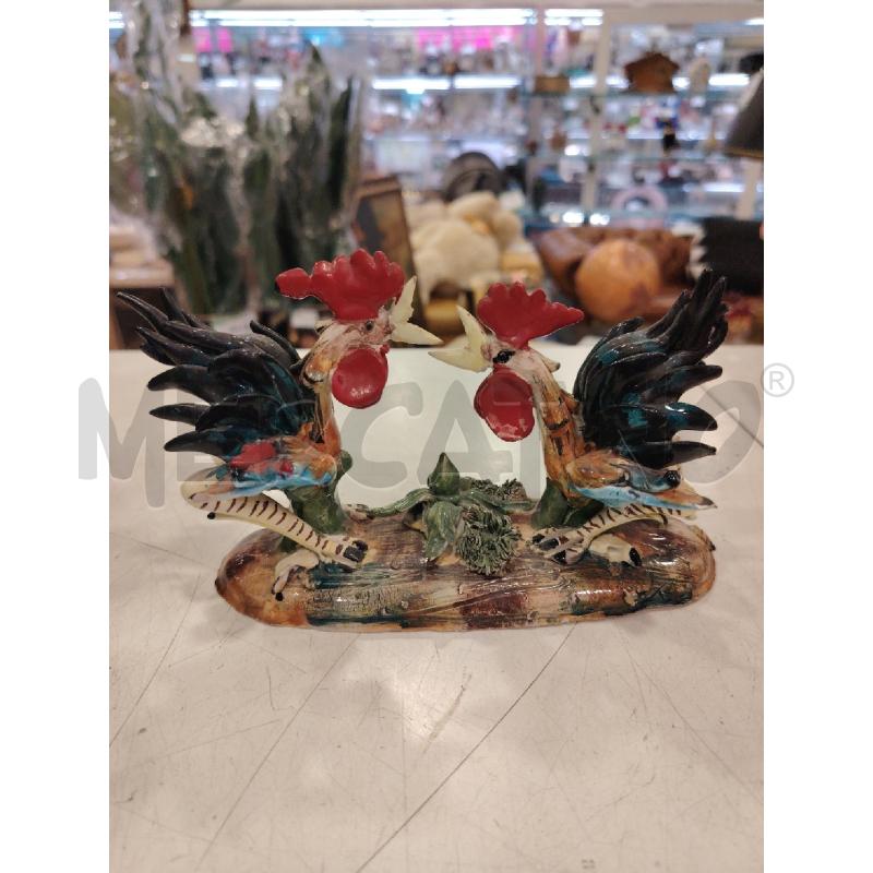 STATUINA GALLETTI COMBATTENTI  | Mercatino dell'Usato Roma eur 1