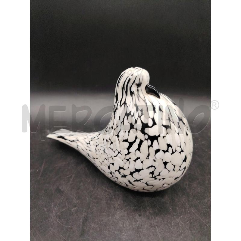 STATUINA  COLOMBA MURANO BICROMA ATTR SEGUSO | Mercatino dell'Usato Roma eur 1