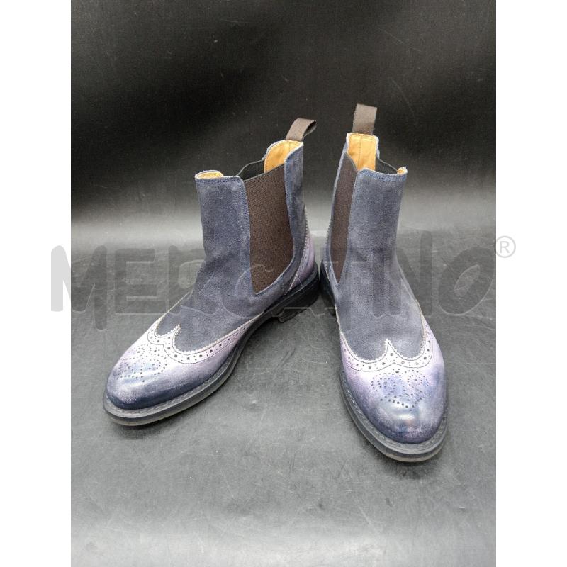 STIVALETTI D CAMPANILE BLU SFUMATO  | Mercatino dell'Usato Roma eur 1