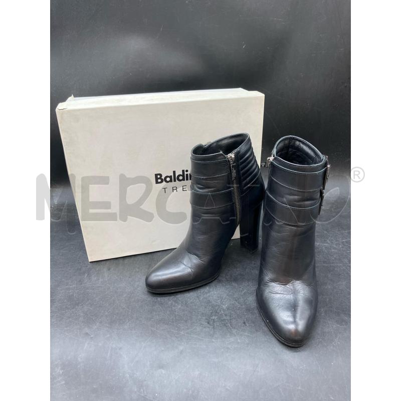 STIVALETTI D SCATO BALDININI NERO DUE FIBBIE | Mercatino dell'Usato Roma eur 1