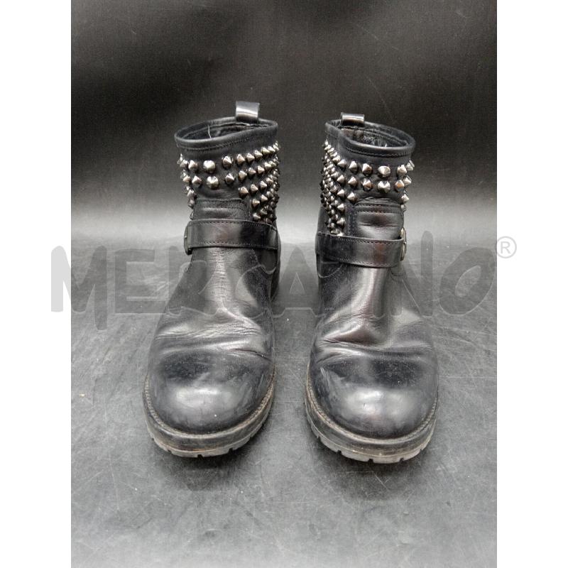 STIVALETTI D TWINSET NE PELLE BORCHIE | Mercatino dell'Usato Roma eur 2