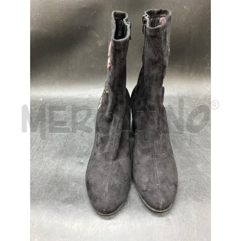 STIVALETTI TACCO D JEANNOT BNERI SCAMO DETT FIOIR  | Mercatino dell'Usato Roma eur 3