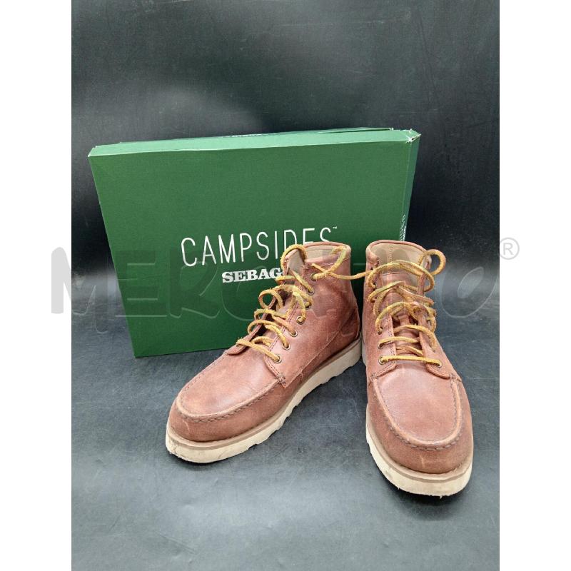 STIVALETTI U SEBAGO SCATOLA MARRONE STRINGA CUOIO | Mercatino dell'Usato Roma eur 1
