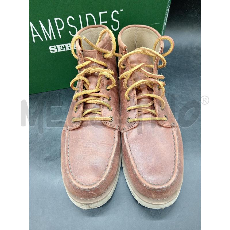 STIVALETTI U SEBAGO SCATOLA MARRONE STRINGA CUOIO | Mercatino dell'Usato Roma eur 2