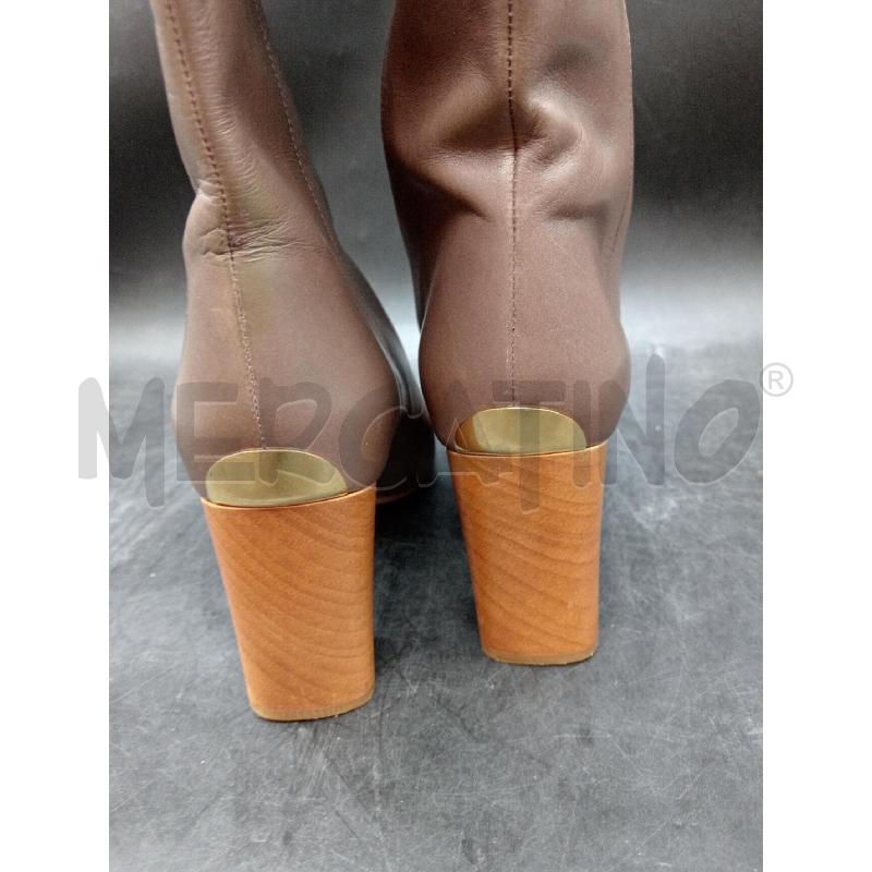 STIVALI ALTI D CHLOE MARRONE CUOIO | Mercatino dell'Usato Roma eur 2