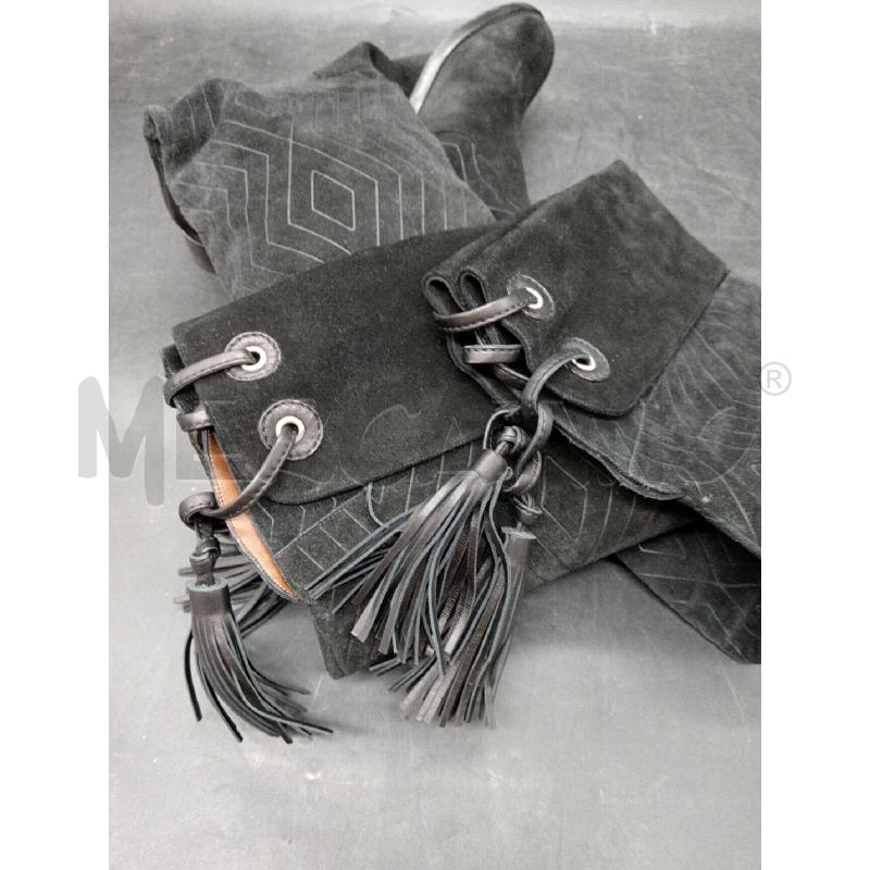 STIVALI D MARC JACOBS NERO ALTO NAPPINE | Mercatino dell'Usato Roma eur 2