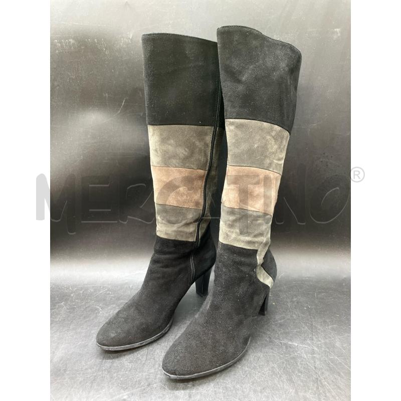 STIVALI D MELLUSO SCAMO NERO VERDE | Mercatino dell'Usato Roma eur 1