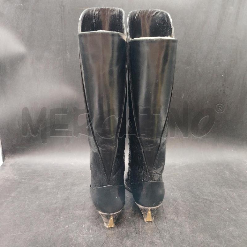 STIVALI D SCATO POLLINI NERO EFFETTO CORTECCIA | Mercatino dell'Usato Roma eur 4