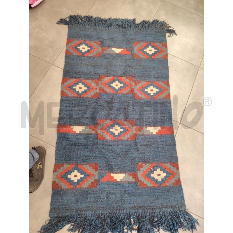 TAPPETO KILIM TONI BLU | Mercatino dell'Usato Roma eur 1