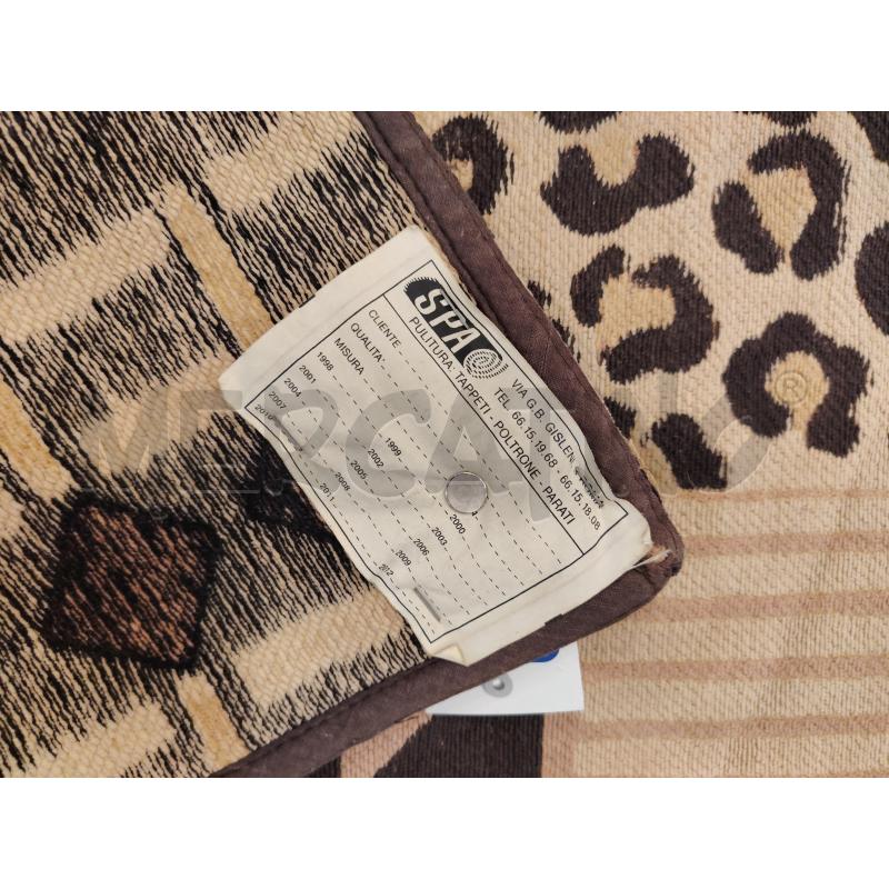 TAPPETO TISCA SAVANA LEOPARD | Mercatino dell'Usato Roma eur 3