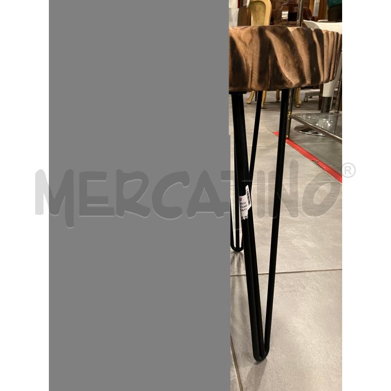 TAVOLINO/SGABELLO EFFETTO BRUCIATO  | Mercatino dell'Usato Roma eur 3