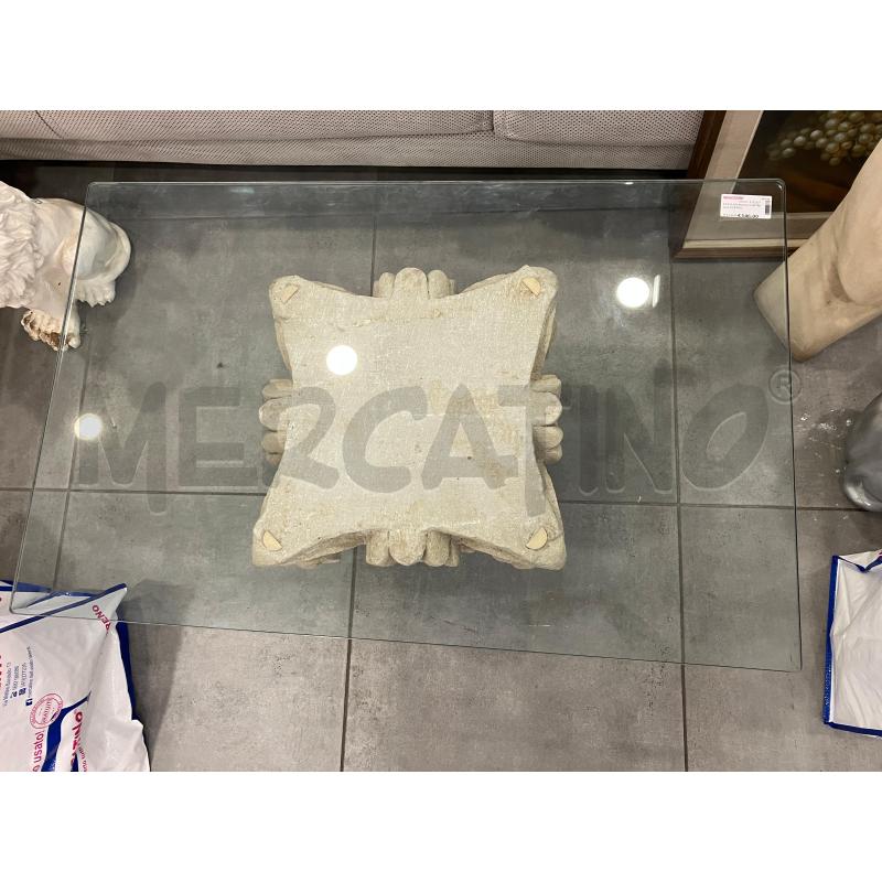 TAVOLINO BASSO CAPITELLO P/VETRO | Mercatino dell'Usato Roma eur 3