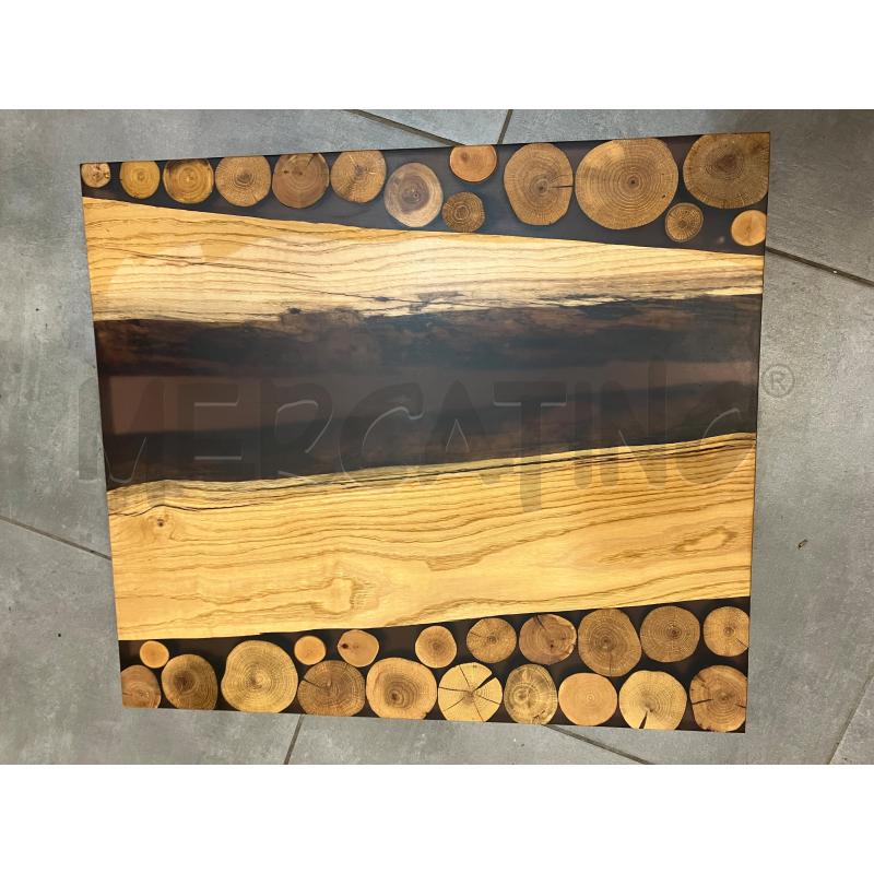 TAVOLINO BASSO RES MAR LEGNO MET | Mercatino dell'Usato Roma eur 2