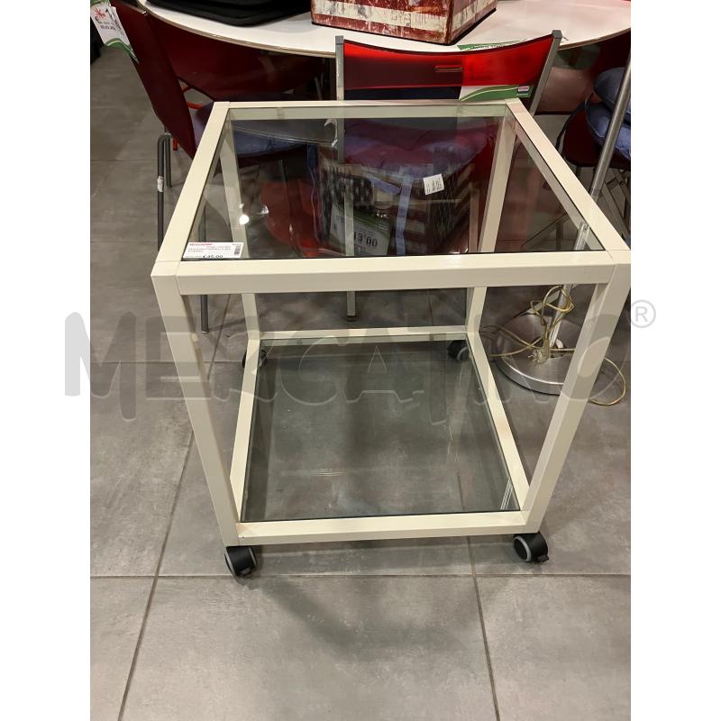TAVOLINO CARRELLO BIA P/VETRO | Mercatino dell'Usato Roma eur 1