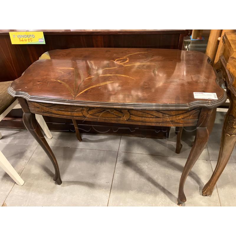 TAVOLINO LEGNO INTARSIATO | Mercatino dell'Usato Roma eur 1