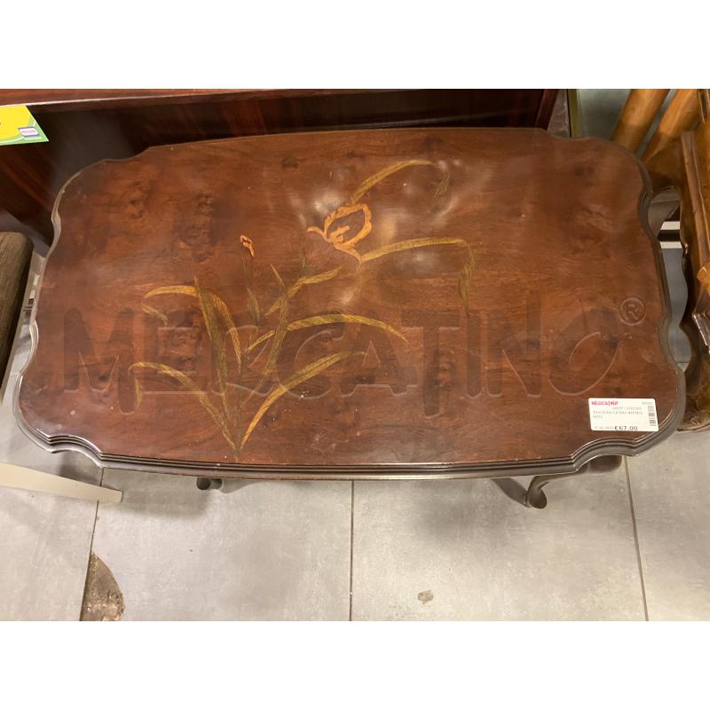 TAVOLINO LEGNO INTARSIATO | Mercatino dell'Usato Roma eur 2