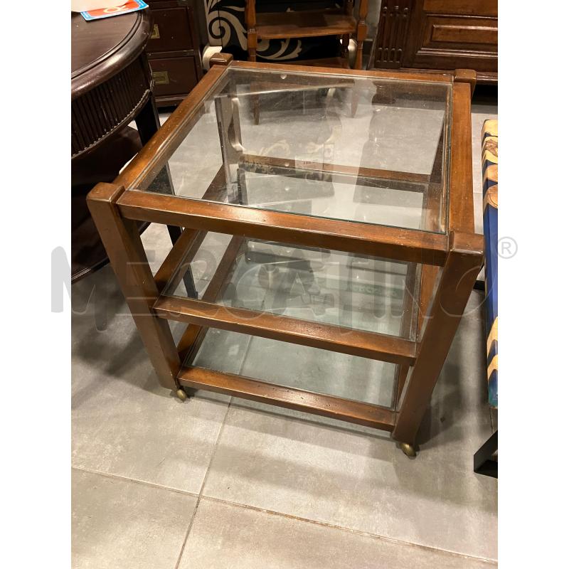 TAVOLINO LEGNO P/VETRO 3  | Mercatino dell'Usato Roma eur 1