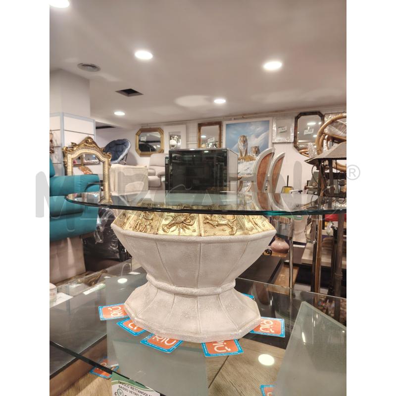TAVOLINO OVALE B/ZODIAC | Mercatino dell'Usato Roma eur 1