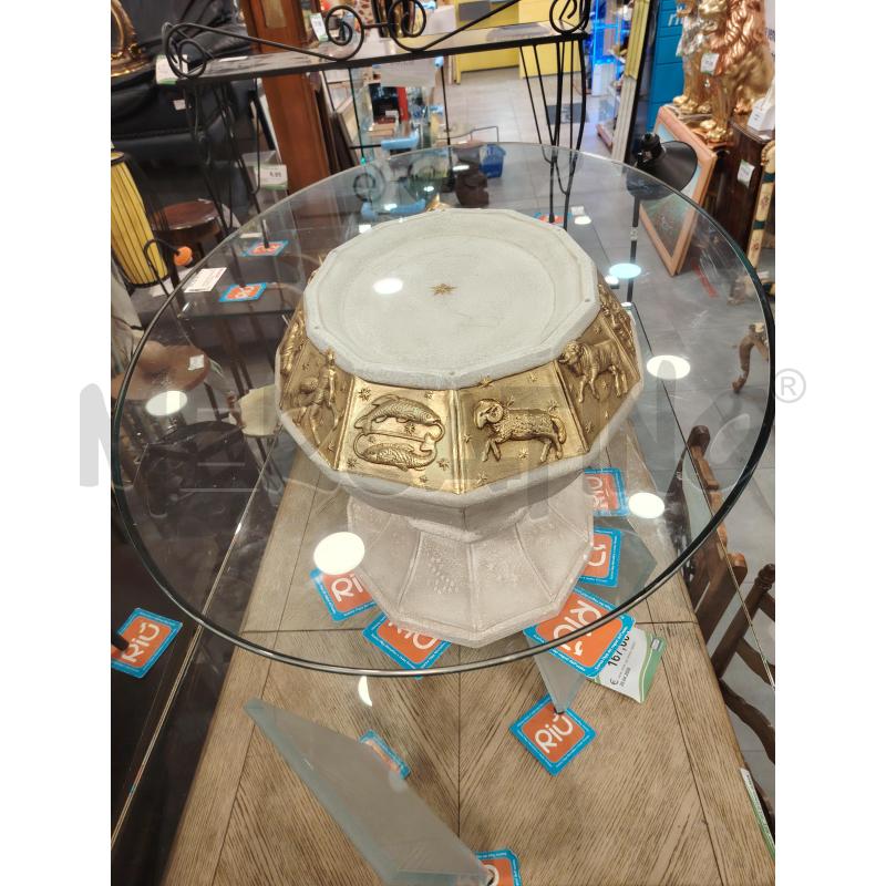 TAVOLINO OVALE B/ZODIAC | Mercatino dell'Usato Roma eur 3