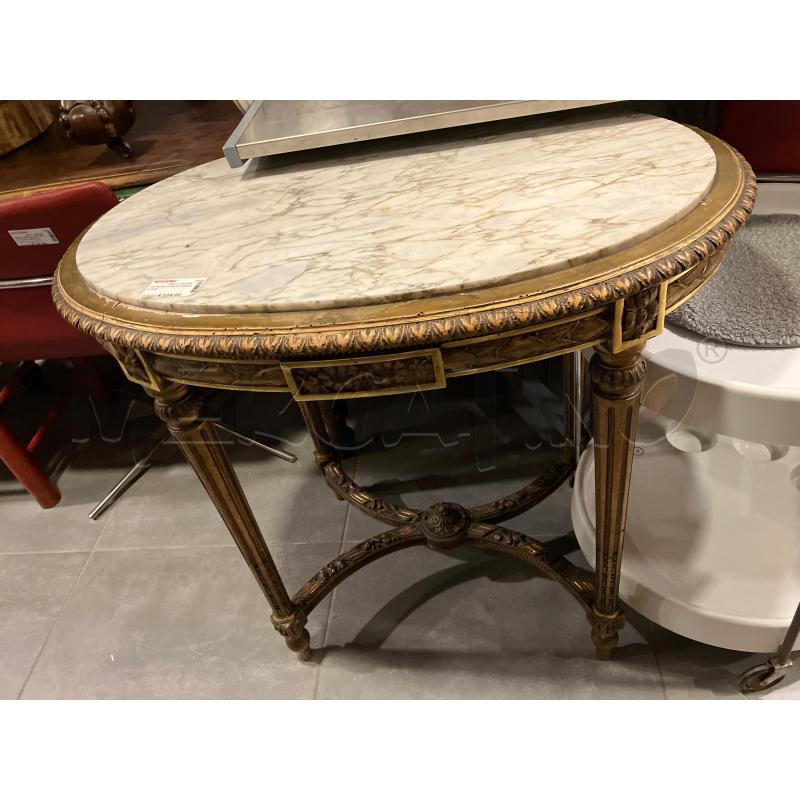 TAVOLINO OVALE P MARMO DOR  | Mercatino dell'Usato Roma eur 1