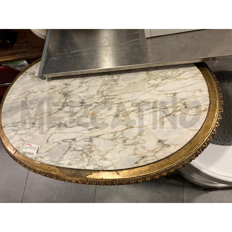 TAVOLINO OVALE P MARMO DOR  | Mercatino dell'Usato Roma eur 2