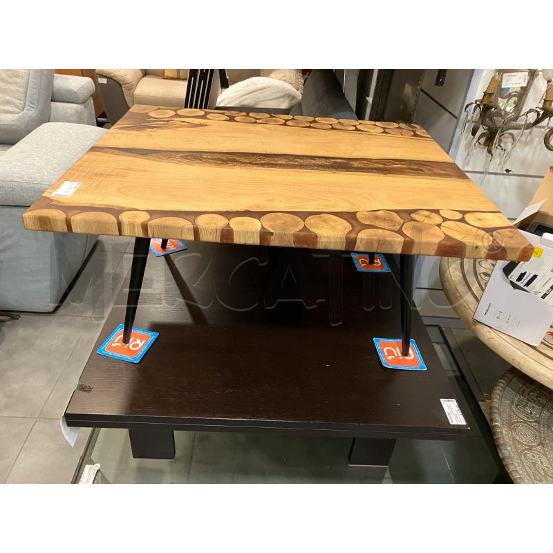 TAVOLINO RESINA MAR LEGNO  | Mercatino dell'Usato Roma eur 1