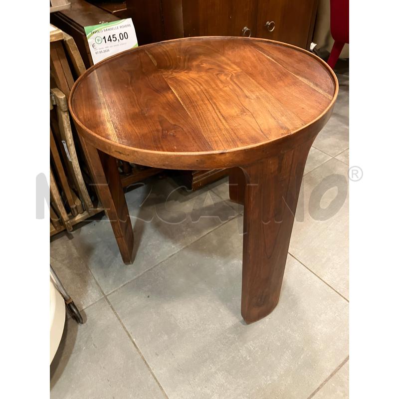 TAVOLINO TEAK TONDO | Mercatino dell'Usato Roma eur 1