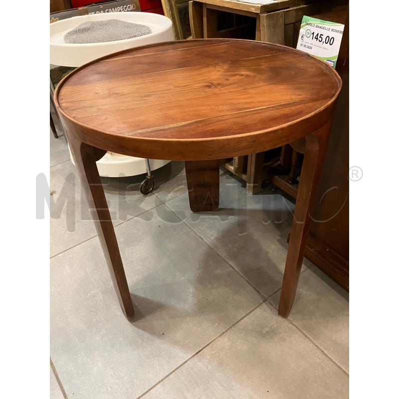 TAVOLINO TEAK TONDO | Mercatino dell'Usato Roma eur 3