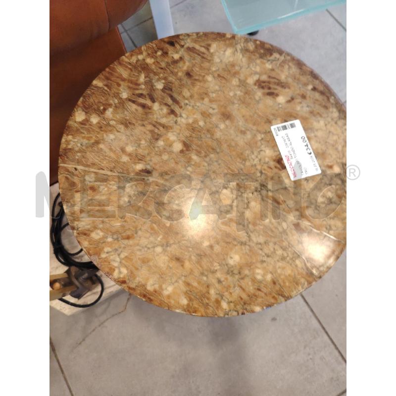 TAVOLINO TONDO ALABASTRO  | Mercatino dell'Usato Roma eur 2