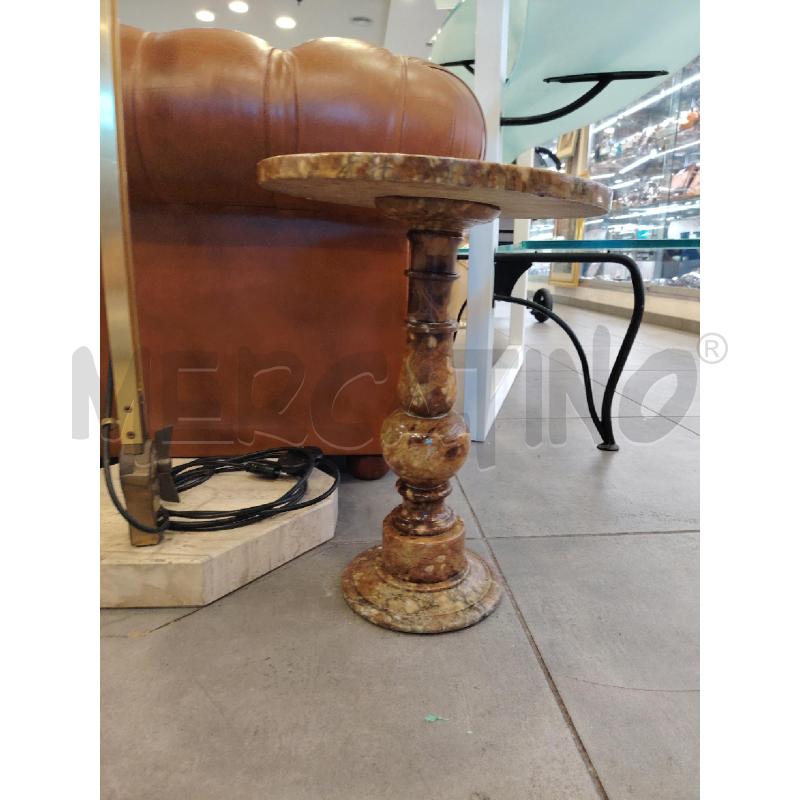 TAVOLINO TONDO ALABASTRO  | Mercatino dell'Usato Roma eur 3